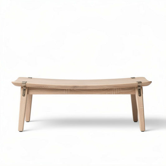 Mesa de madera plegable de 120 x 40 x 30 cm en color natural