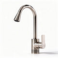Grifo de cocina de acero inoxidable acabado mate 20 x 10 x 30cm con caño extraíble
